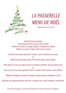 menu noel - Restaurant - Casino Saint-Valery-en-Caux